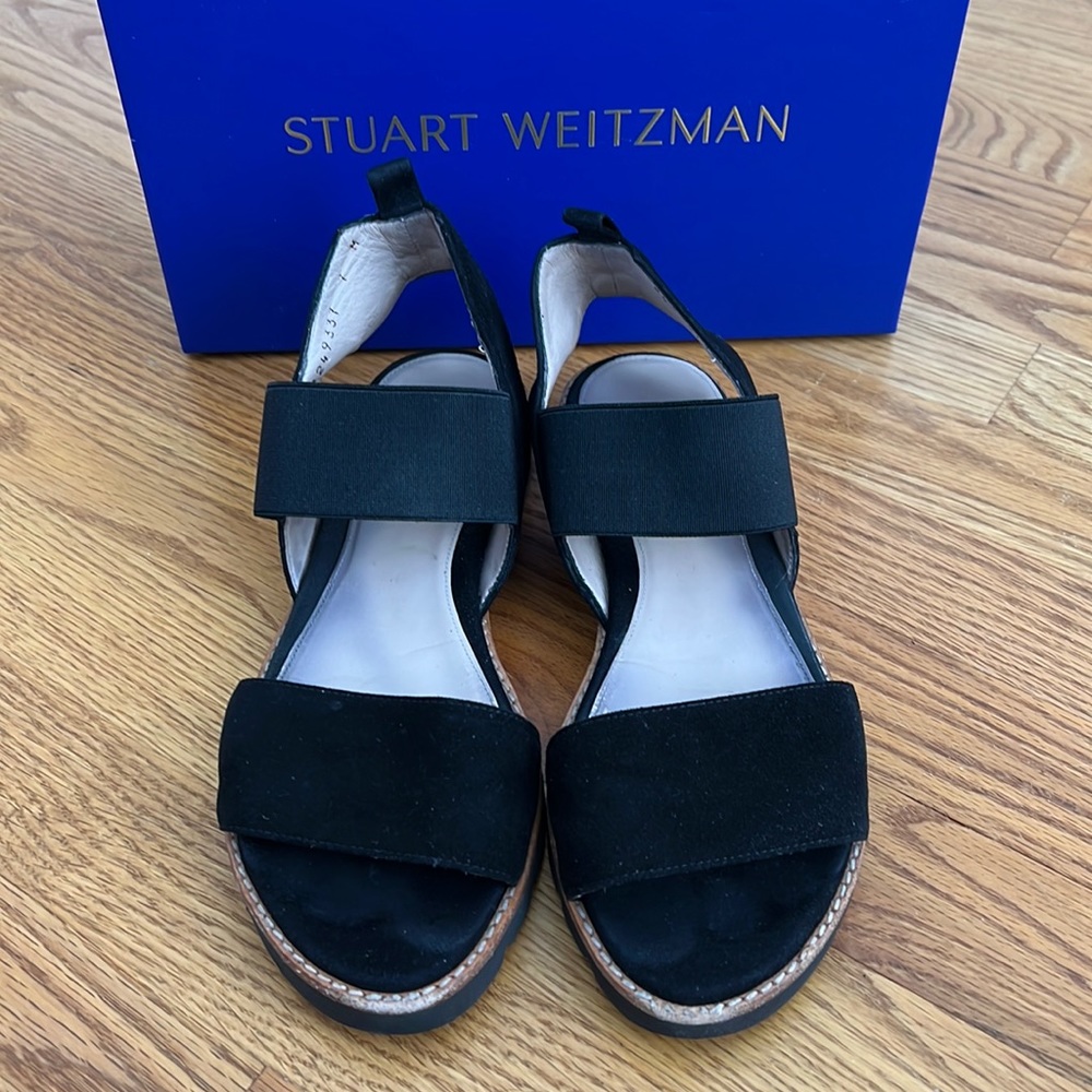 Stuart Weitzman Topical Suede Sandals